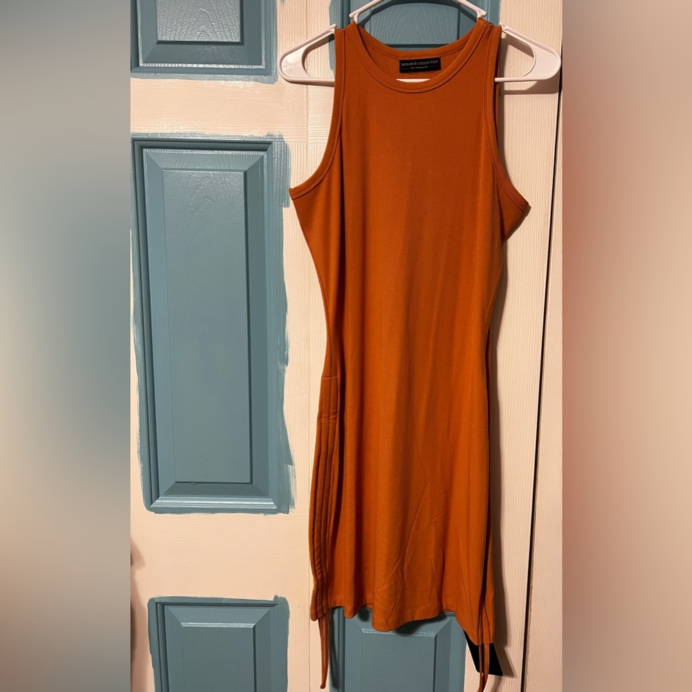 Alphalete monarch Ribbed tank dress